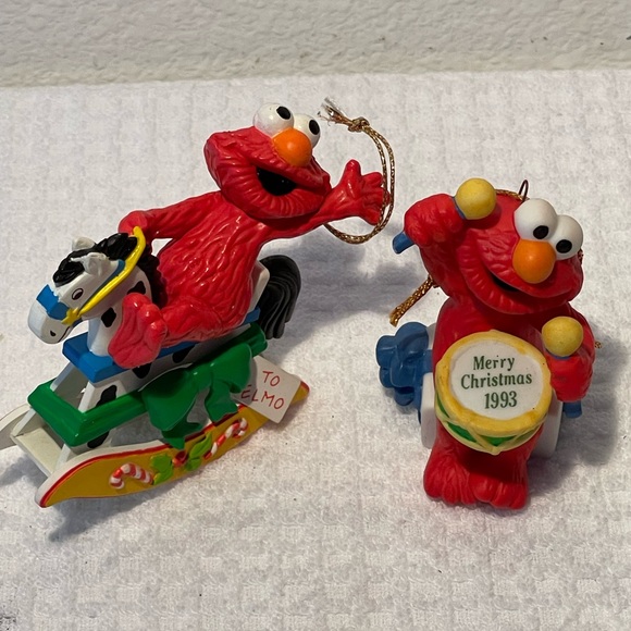 Vintage Jim Henson Sesame Street Elmo Ornament - Picture 2 of 10